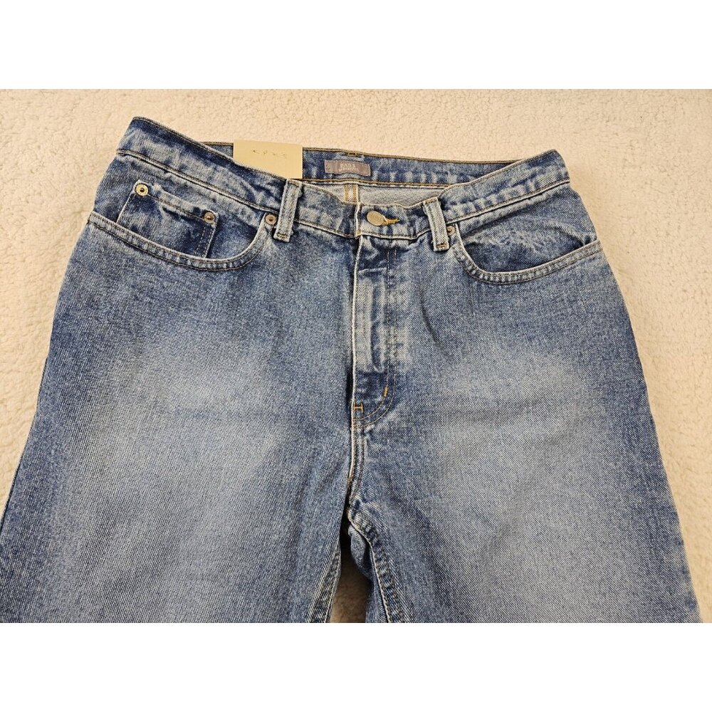 Bass Jeans Women's 10 Short Relaxed Fit Light Wash Blue Mom Jeans Preppy 90s - Picture 12 of 16